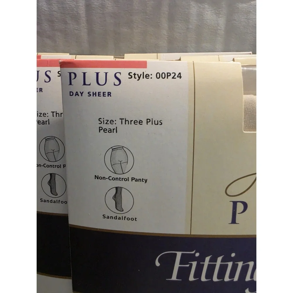 Hanes Plus Fitting Pretty Day Sheer 00P24 Three Plus Pearl (4)